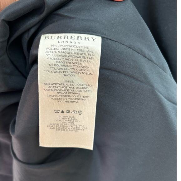 Burberry London Women's Black Dress Maternity Virgin Wool Sz USA 14 UK 16 $1800 - Picture 9 of 13